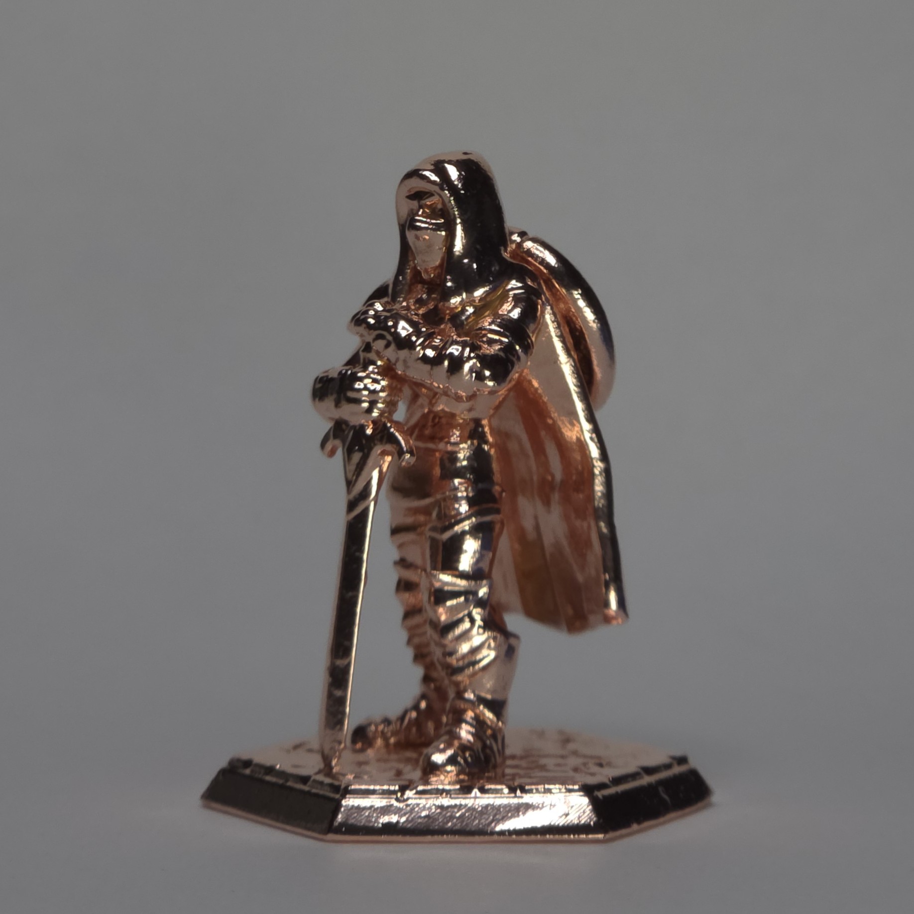 Copper-plated tabletop miniature